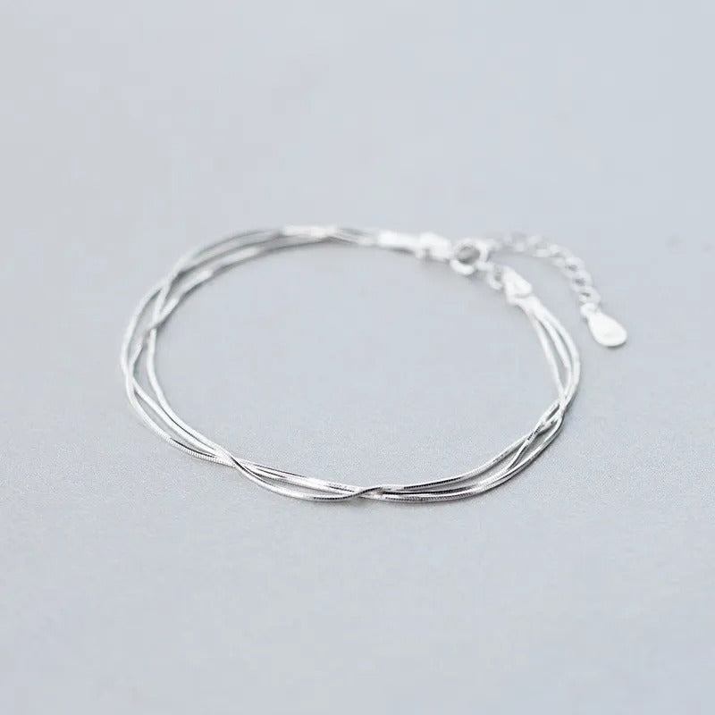 Klara | Elegant Armband i Silver